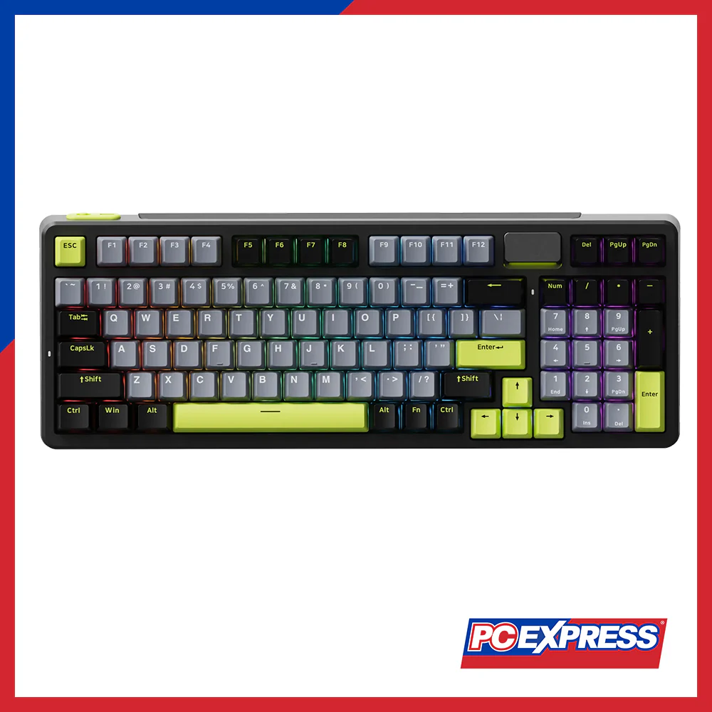 RAPOO V700DIY-98 RGB Wireless Mechanical Gaming Keyboard - Black/Grey/Green - Image 2