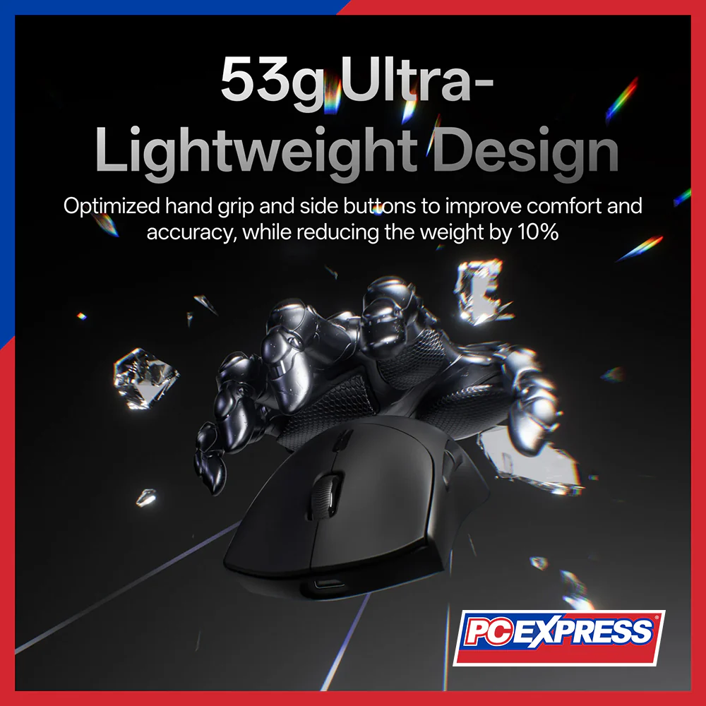RAPOO VT7 MAX Dual 8K Wired/Wireless Gaming Mouse - Black - Image 4