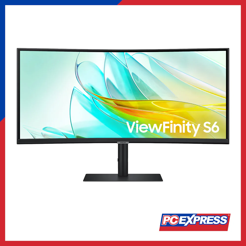 SAMSUNG 34" ViewFinity S6 (LS34C650UAEXXP) Curved Monitor - Black - Image 2