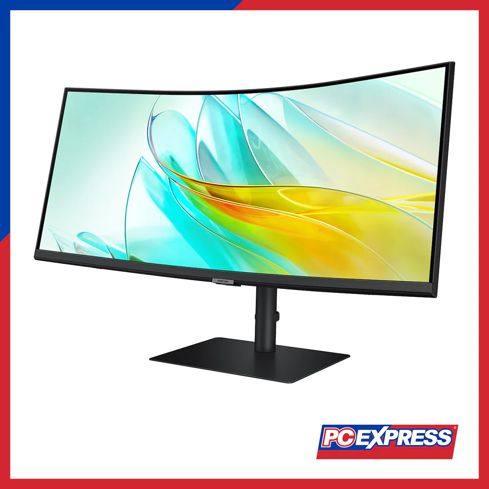 SAMSUNG 34" ViewFinity S6 (LS34C650UAEXXP) Curved Monitor - Black - Image 4