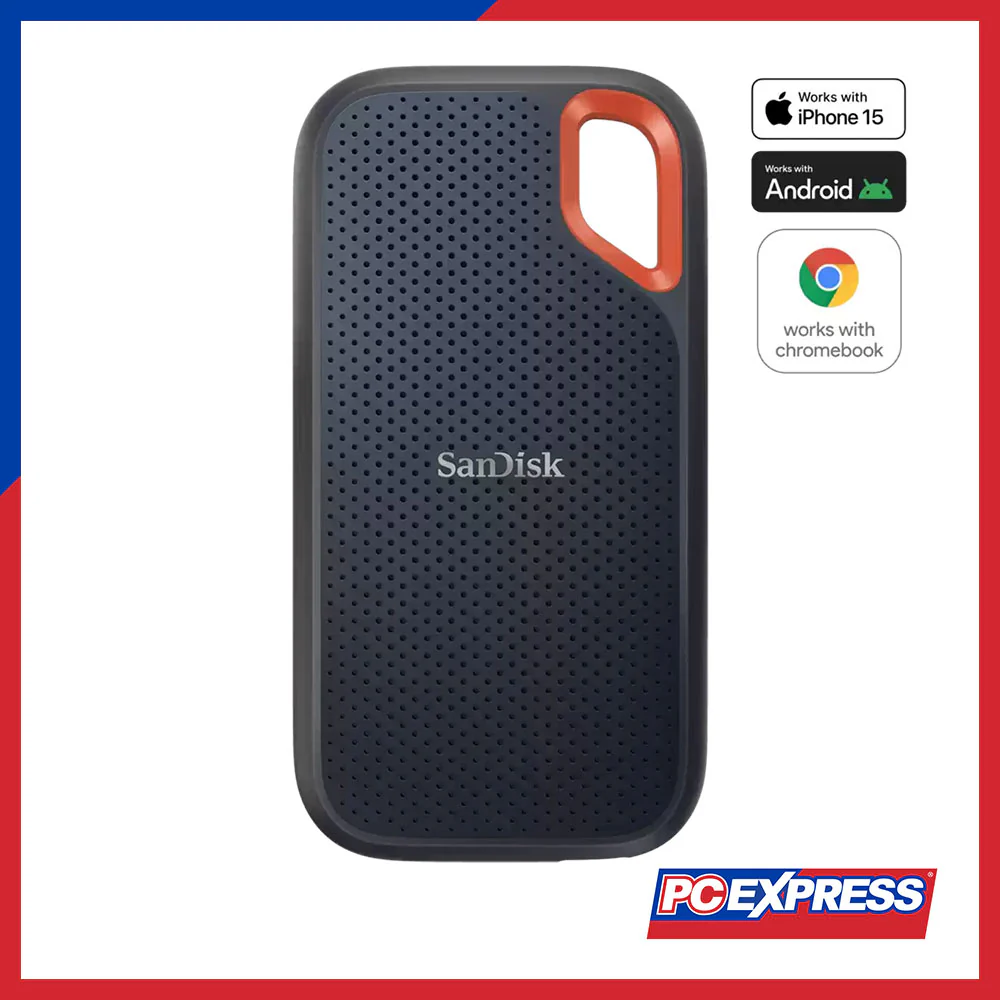 SANDISK 2TB E61 Extreme Portable External Solid State Drive (Black)