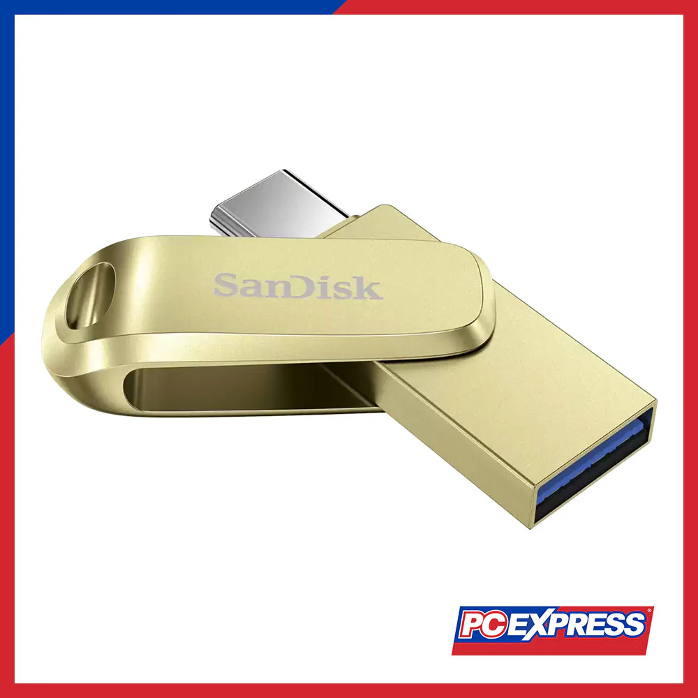 SANDISK Ultra Dual Drive Luxe USB Type-C™ Flash Drive - 128GB (Gold) - Image 2
