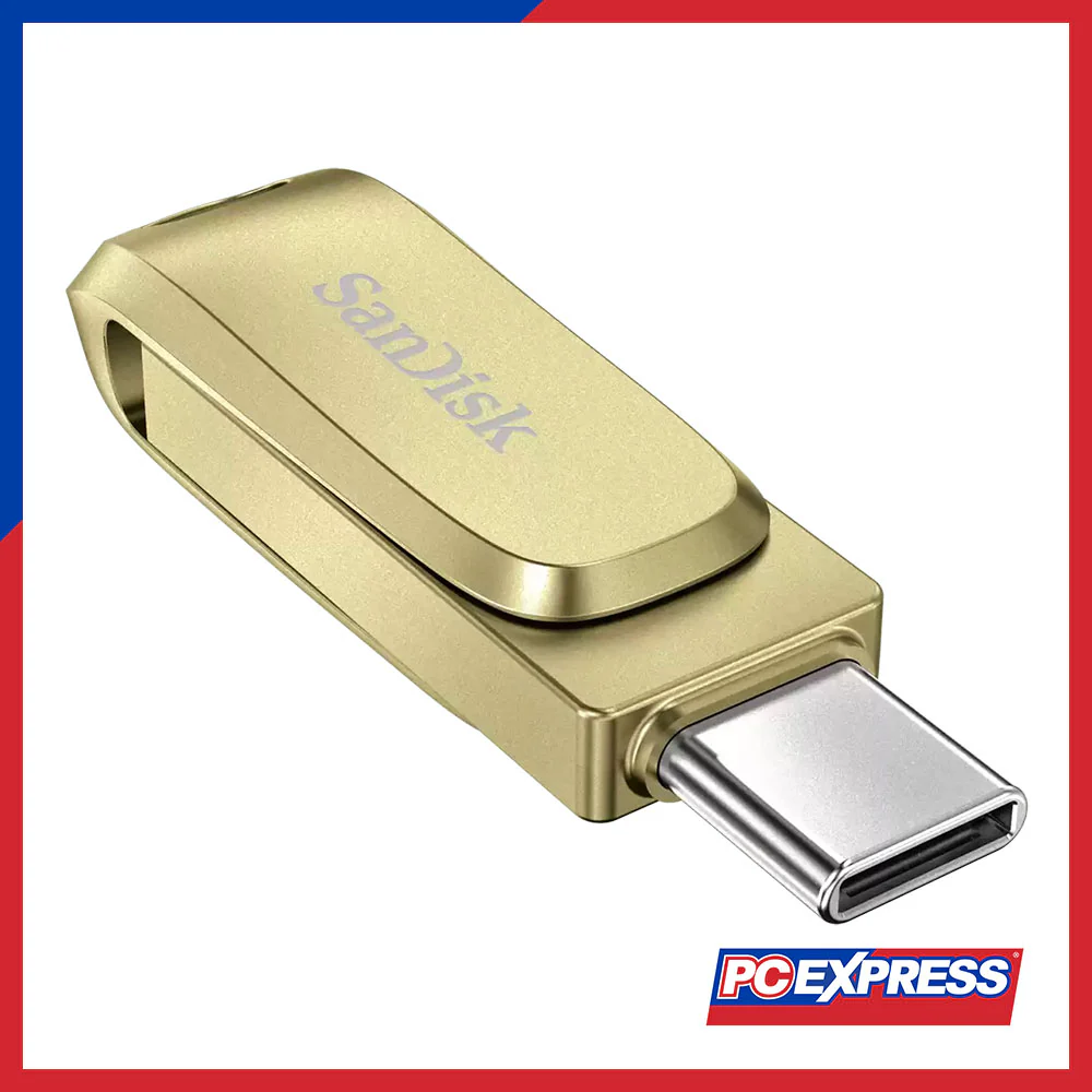 SANDISK Ultra Dual Drive Luxe USB Type-C™ Flash Drive - 128GB (Gold) - Image 3