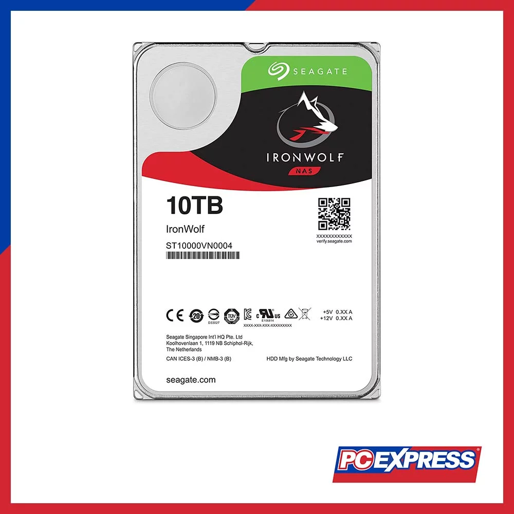 SEAGATE 10TB SATA Ironwolf (ST10000VN000) NAS Hard Drive - Image 3
