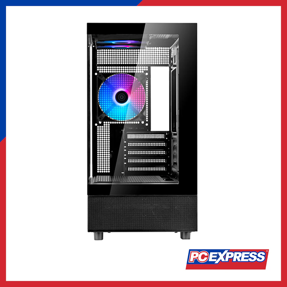 SILVERSTONE Lucid 04 Tempered Glass ARGB PC Case - Black - Image 2