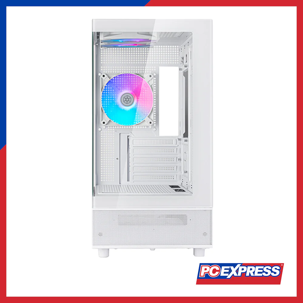 SILVERSTONE Lucid 04 Tempered Glass ARGB PC Case - White - Image 2