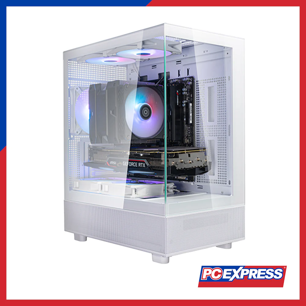 SILVERSTONE Lucid 04 Tempered Glass ARGB PC Case - White - Image 7
