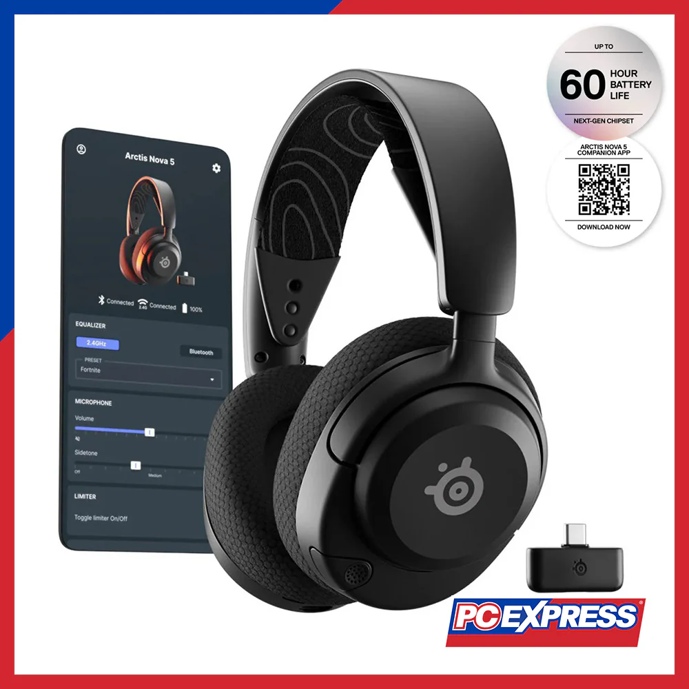 STEELSERIES Arctis Nova 5 Wireless Gaming Headset - Black (61670) - Image 2