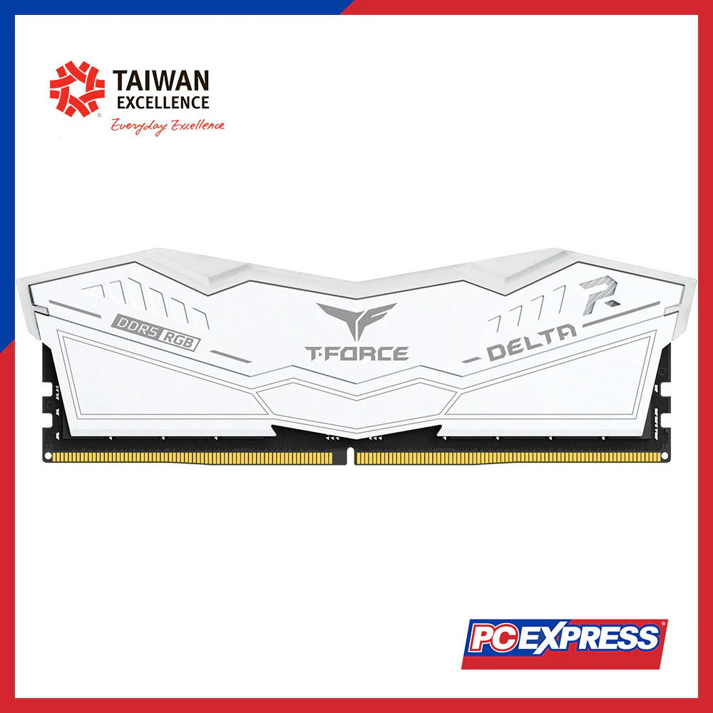TEAMGROUP 64GB (2x 32GB) DDR5 6000MHz DELTA RGB Desktop Memory - White - Image 5