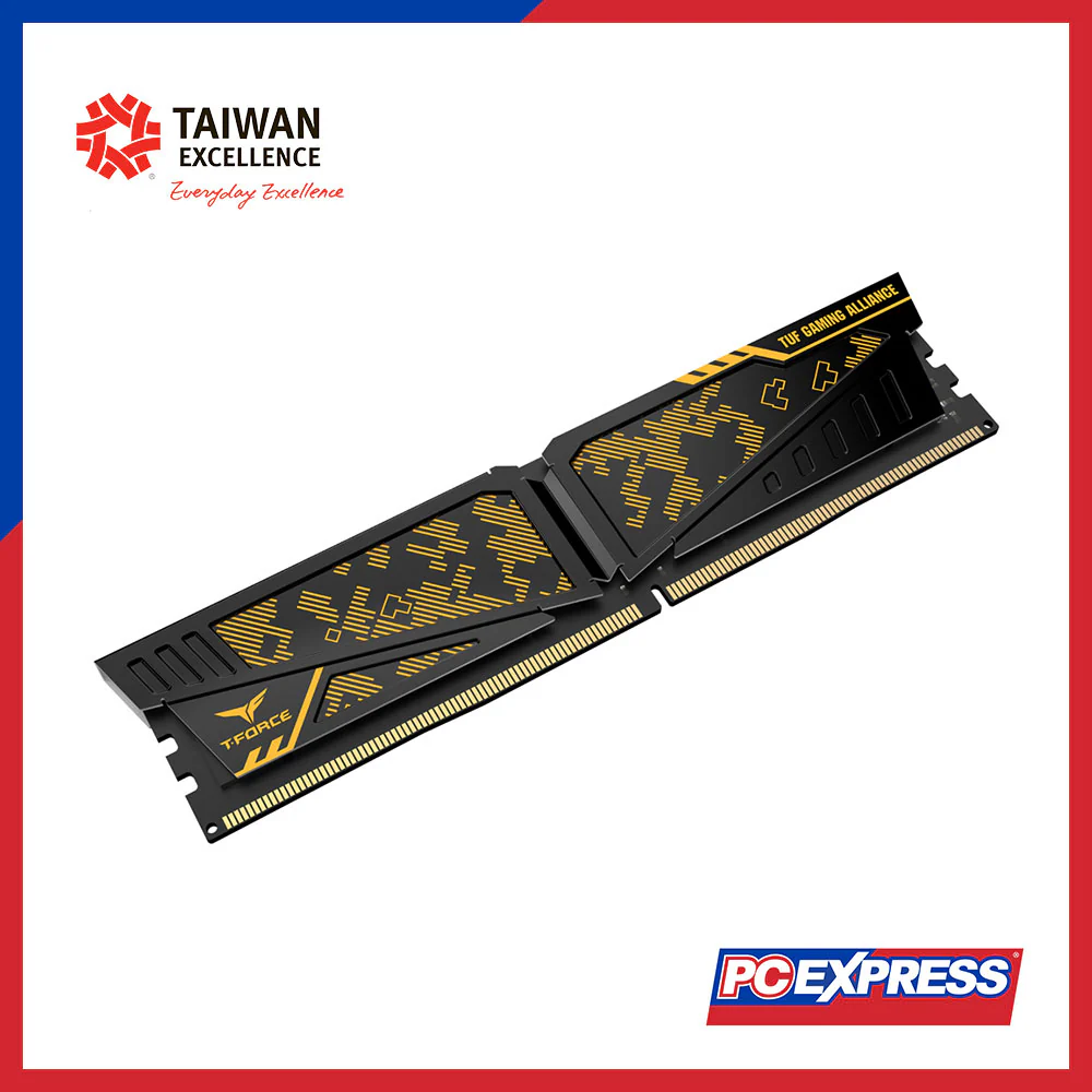 TEAMGROUP 8GB DDR4 3600MHz VULCAN TUF Gaming Alliance Desktop Memory - Yellow - Image 2