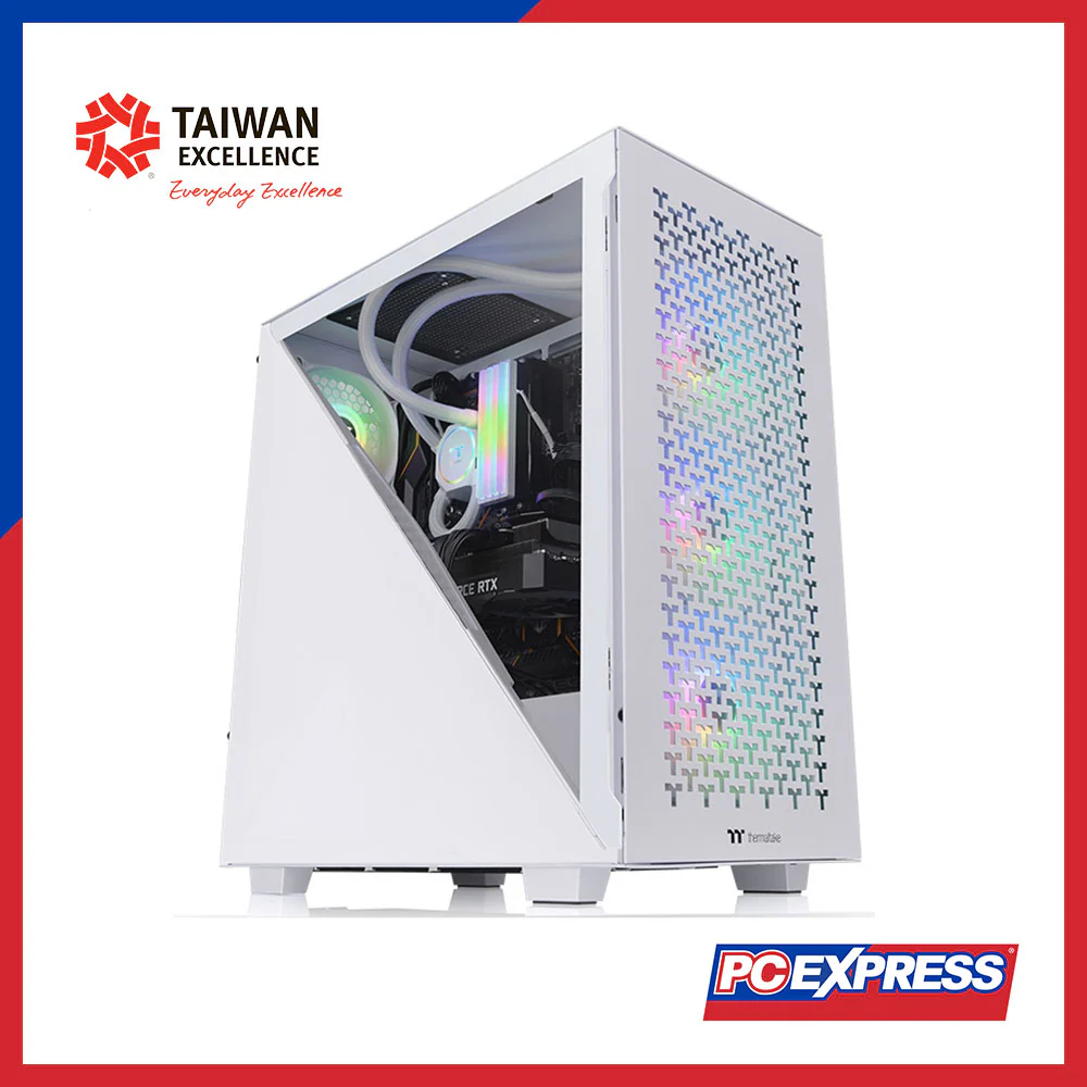 THERMALTAKE Divider 300 Air Tempered Glass Mid Tower Chassis - Snow Edition