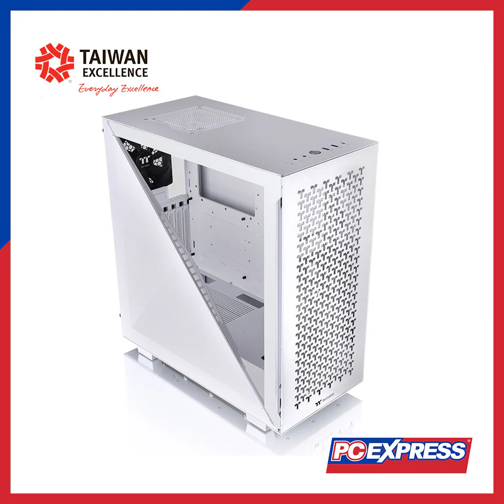 THERMALTAKE Divider 300 Air Tempered Glass Mid Tower Chassis - Snow Edition - Image 5