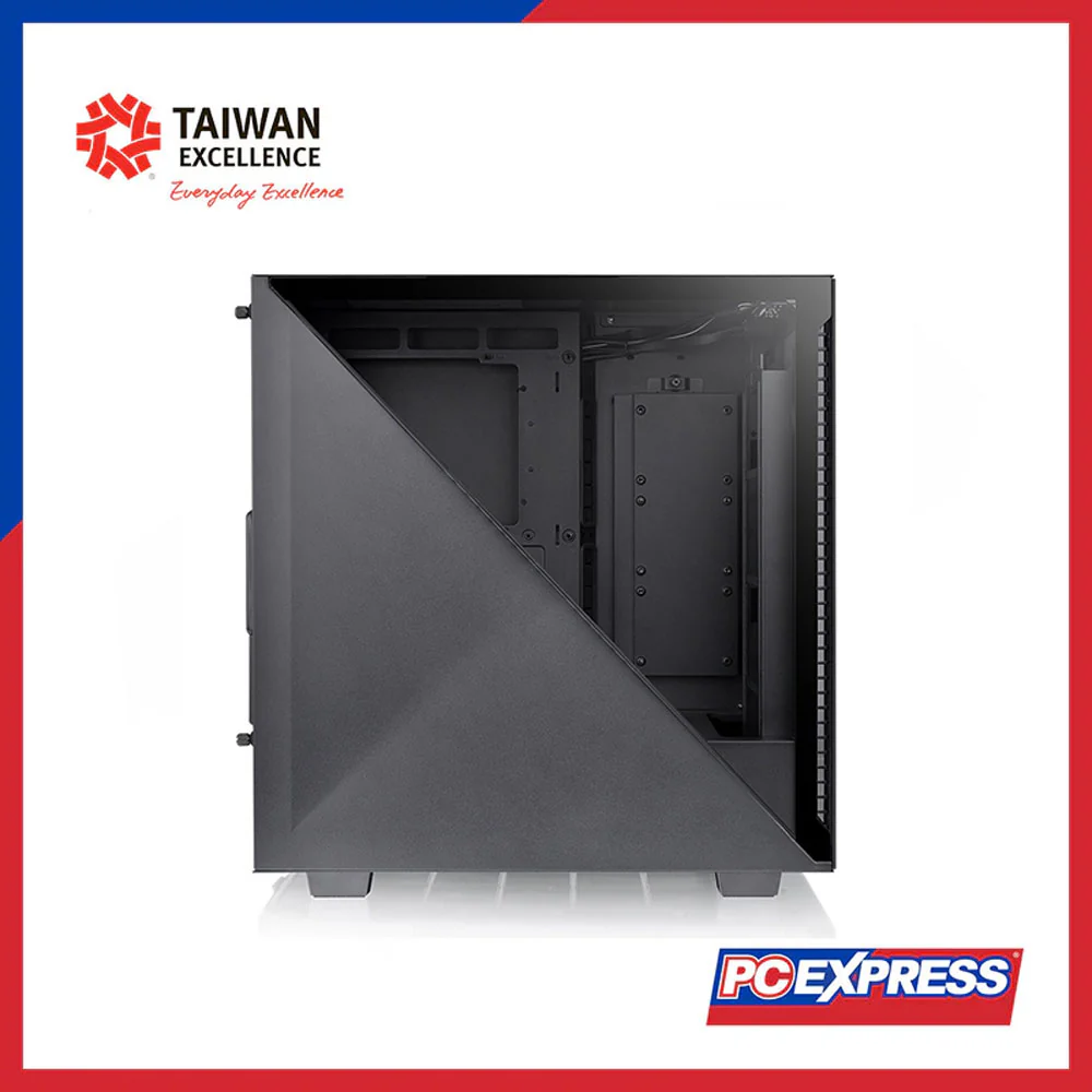 THERMALTAKE Divider 300 Air Tempered Glass Mid Tower Chassis (Black) - Image 4