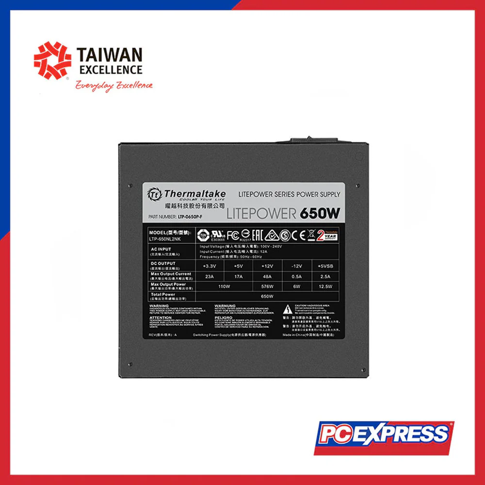 THERMALTAKE Litepower 650W Power Supply - Image 3