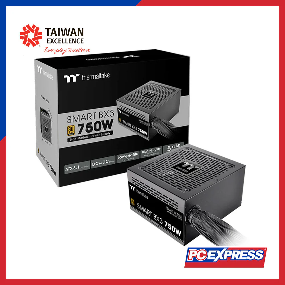 THERMALTAKE Smart BX3 750W 80+ Bronze ATX 3.1 Non-Modular Power Supply - Image 6