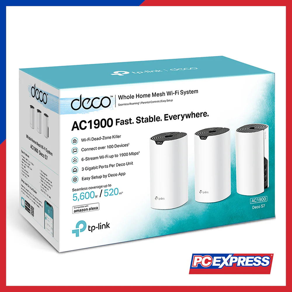 TP-LINK Deco S7 (3-Pack) AC1900 Whole Home Mesh Wi-Fi System - Image 5