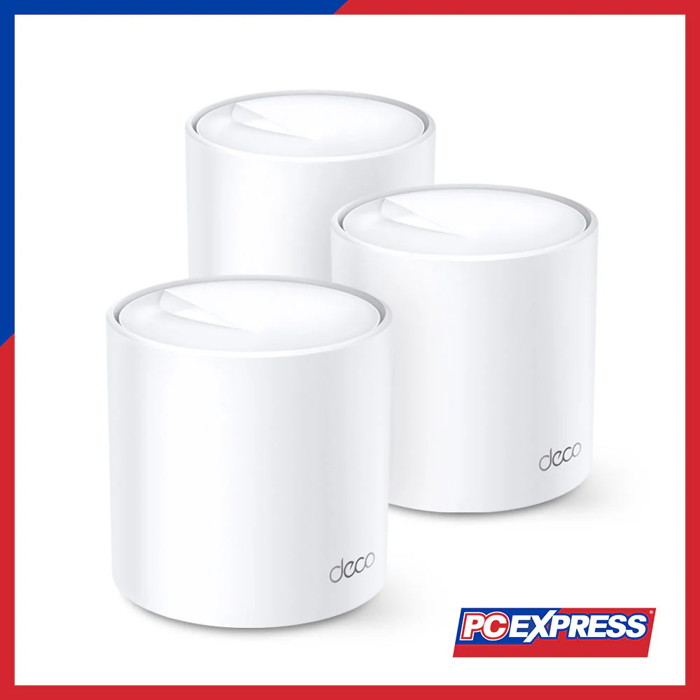 TP-LINK Deco X60 (3-Pack) AX5400 Whole Home Mesh Wi-Fi 6 System
