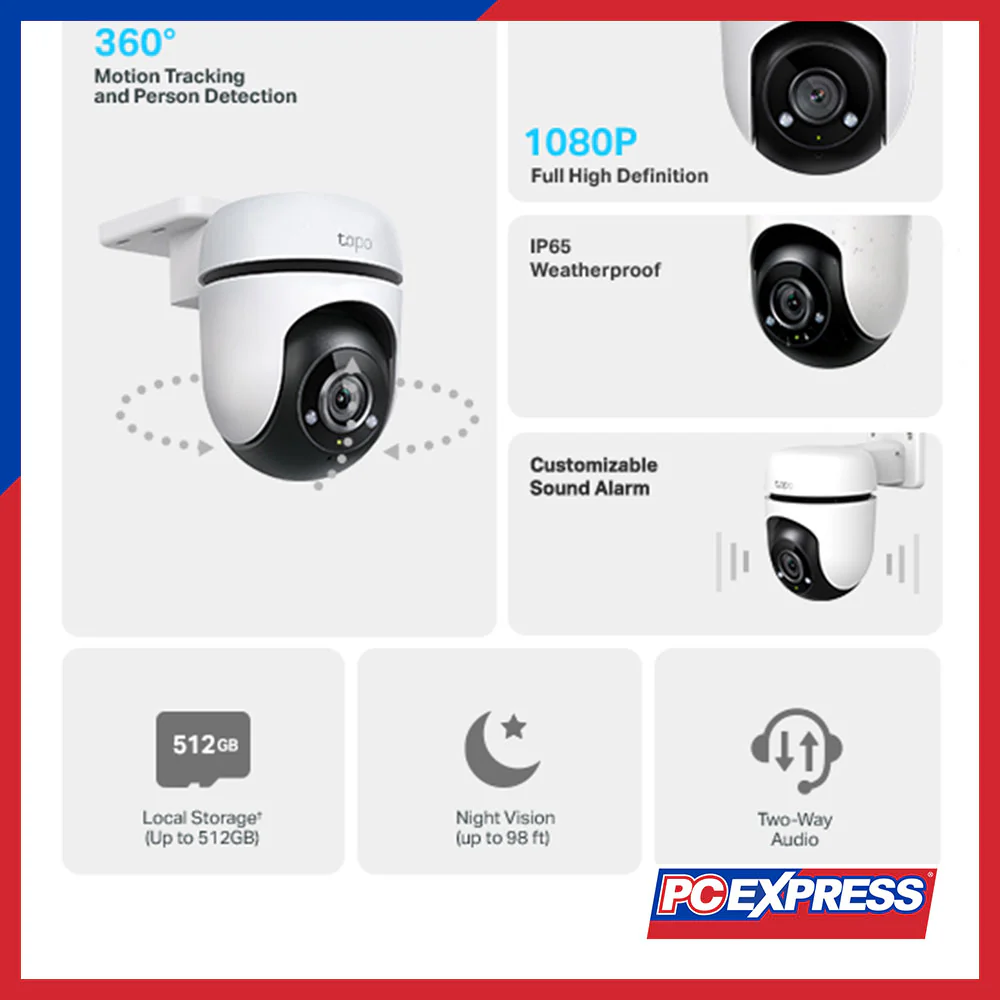 TP-LINK Tapo C500 Outdoor Pan/Tilt Security WiFi Camera - Image 2