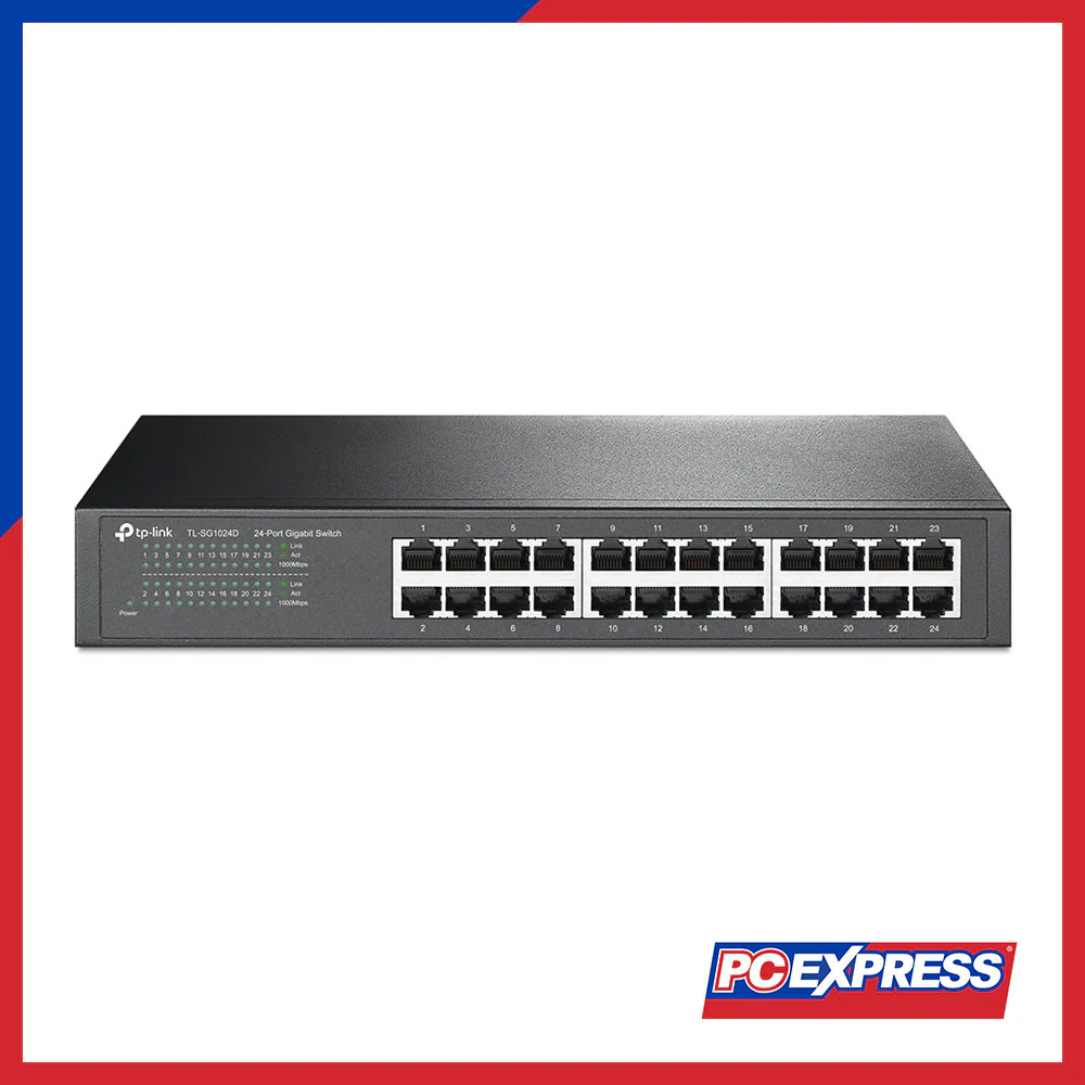 TP-LINK TL-SG1024D 24-Port Gigabit Desktop/Rackmount Switch