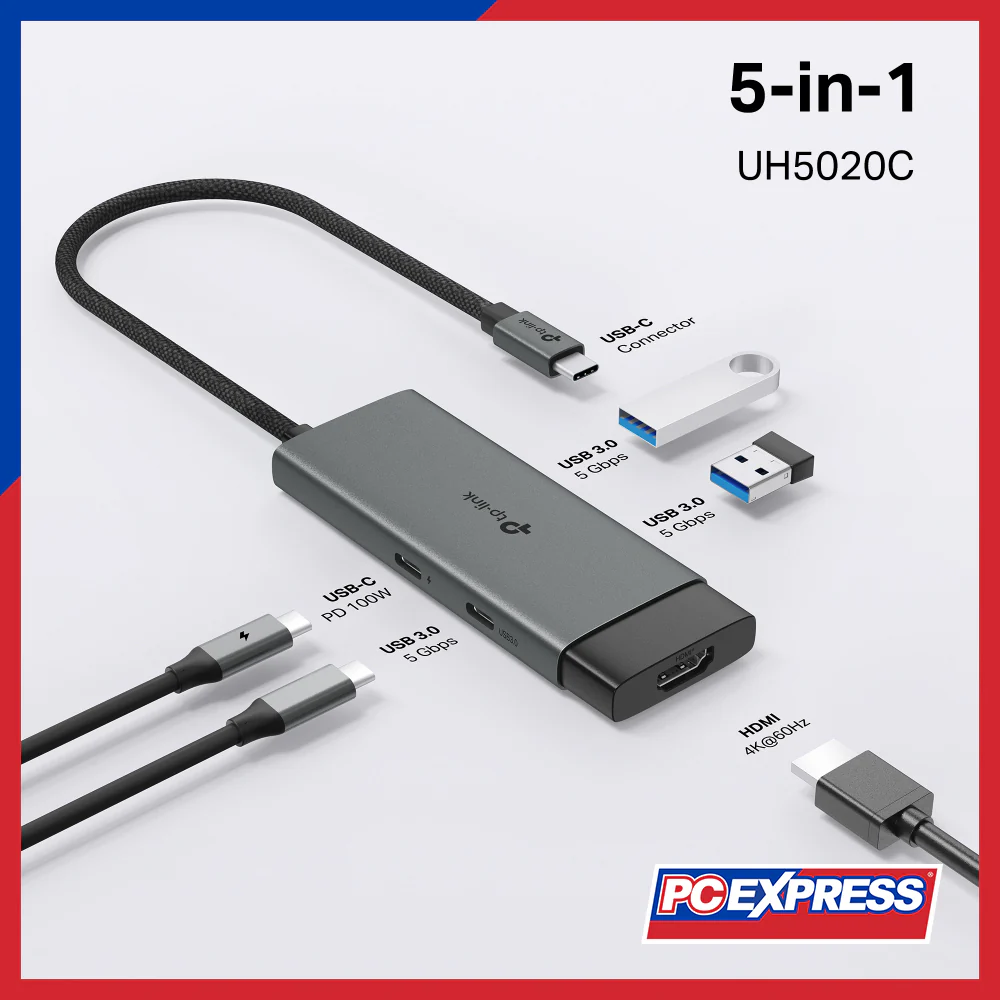 TP-LINK UH5020C USB Type-C 5 in 1 Hub - Image 4