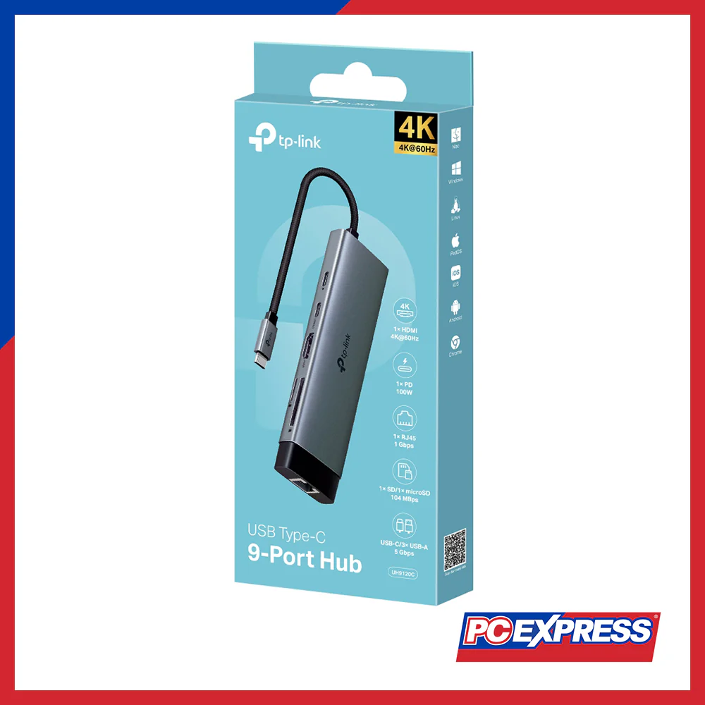 TP-LINK UH9120C USB Type-C 9 in 1 Hub - Image 7