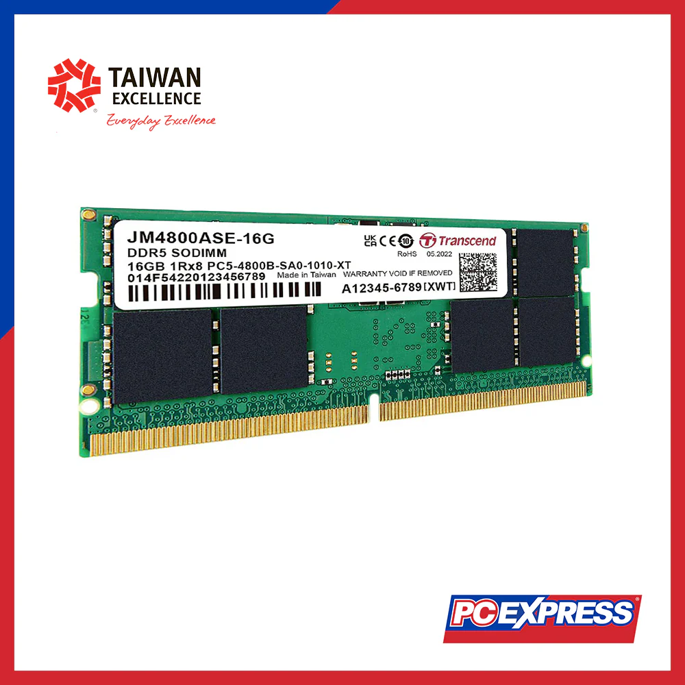 TRANSCEND 16GB DDR5 PC4800MHz (JM4800ASE-16G) SODIMM Laptop Memory - Image 3