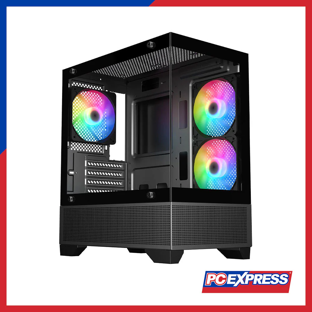 TRENDSONIC ERIS Tempered Glass RGB Micro-ATX Gaming Case