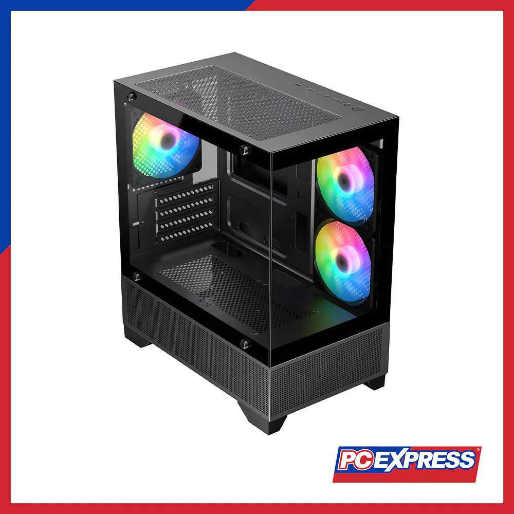 TRENDSONIC ERIS Tempered Glass RGB Micro-ATX Gaming Case - Image 2
