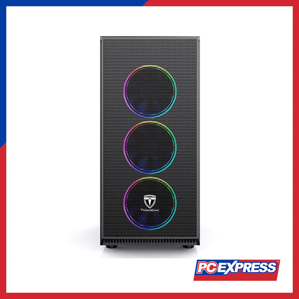 TRENDSONIC Neptune MESH Tempered Glass RGB Chassis - Image 2