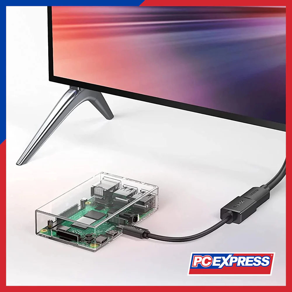 UGREEN 20134/20134 Micro HDMI(M) TO HDMI(F) Adapter Cable - Black - Image 2
