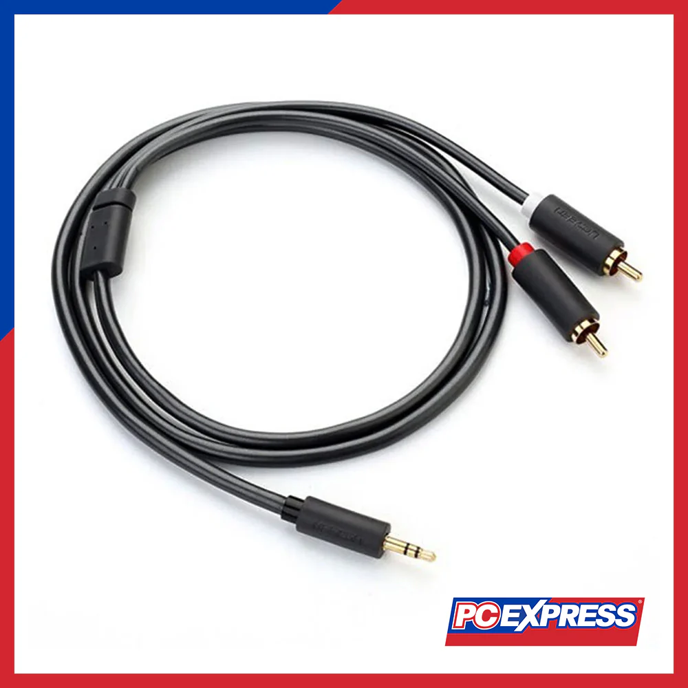 UGREEN AV102/10510 2M Male To RCA Male Adapter Cables - Gray - Image 2