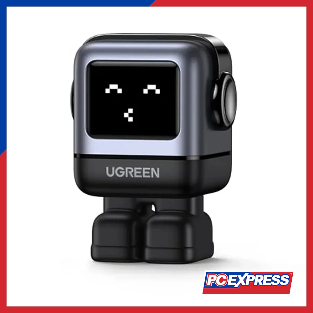 UGREEN CD361/15570 Mini Robot 65W 3-Port PD GAN Fast Charger - Space Grey
