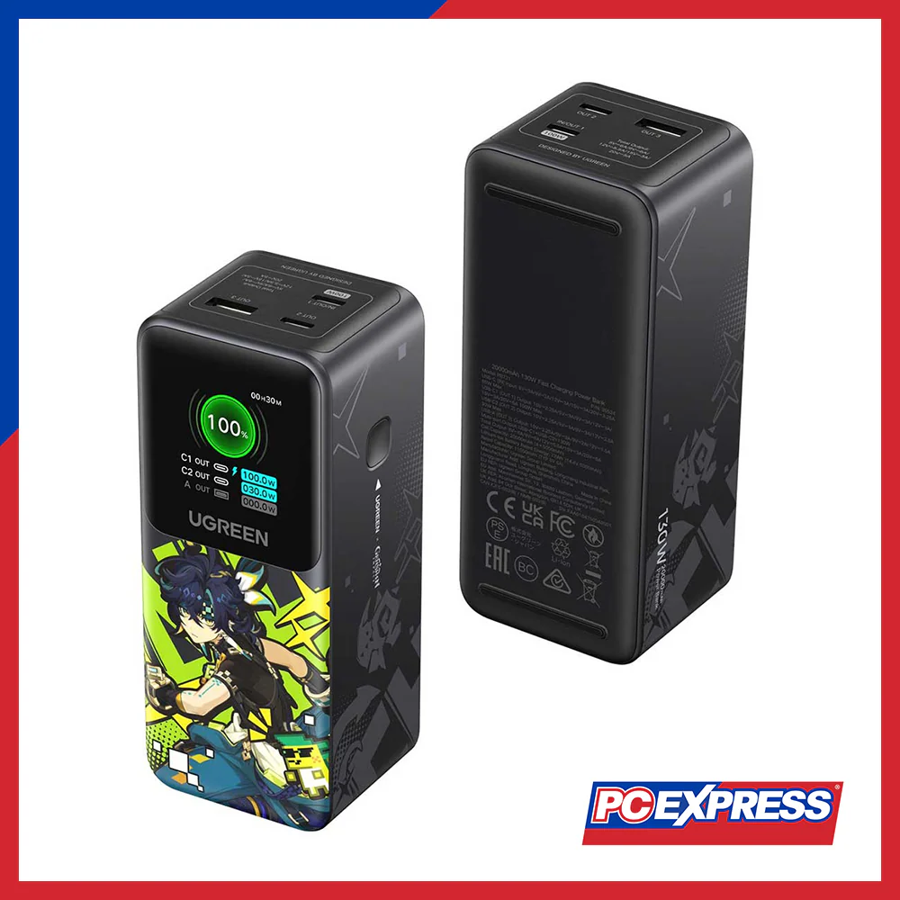 UGREEN Nexode 2000mAh 130W (Genshin Impact Edition) Quick Charging Power Bank (PB721/35524GI) - Black - Image 3