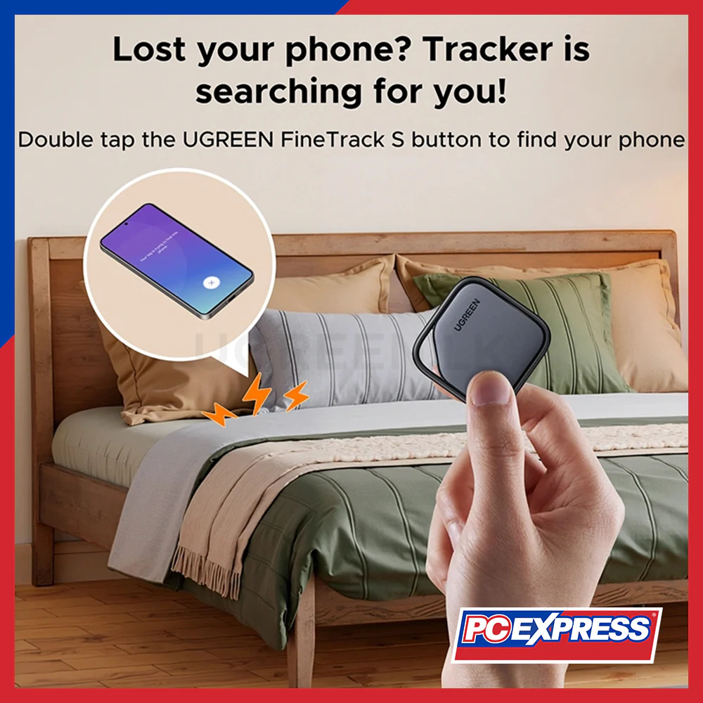 UGREEN Smart Finder Tag Tracker For Galaxy Series Bluetooth (2 Pack) (CM829/55769P) - Black - Image 5