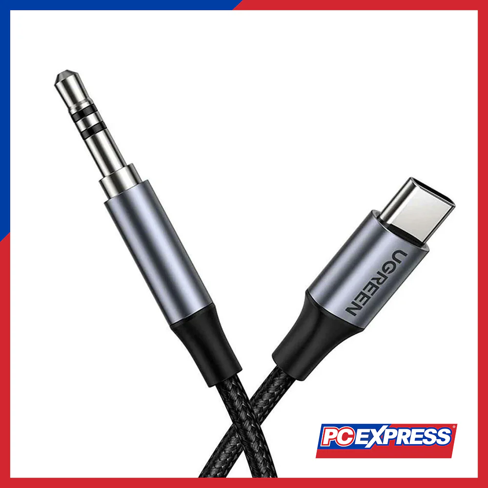 UGREEN Type C Male To 3.5mm Audio Cable (AV143/30633) - Deep Gray - Image 2