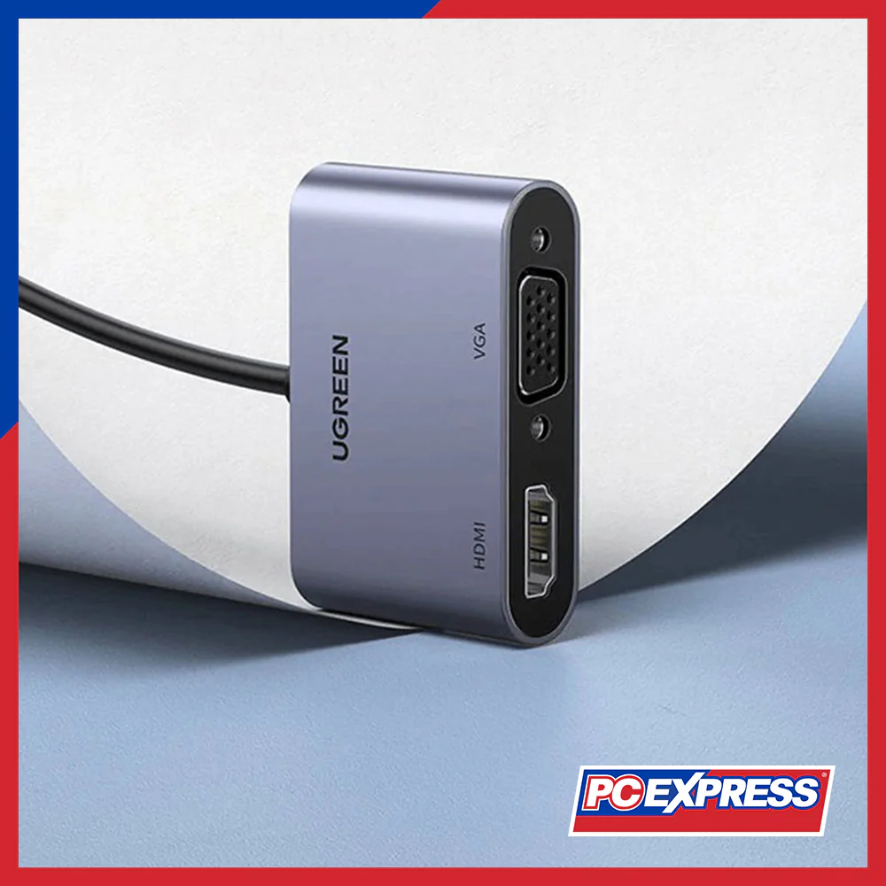 UGREEN USB 3.0 To HDMI+VGA Converter (CM449/20518) - Gray - Image 2