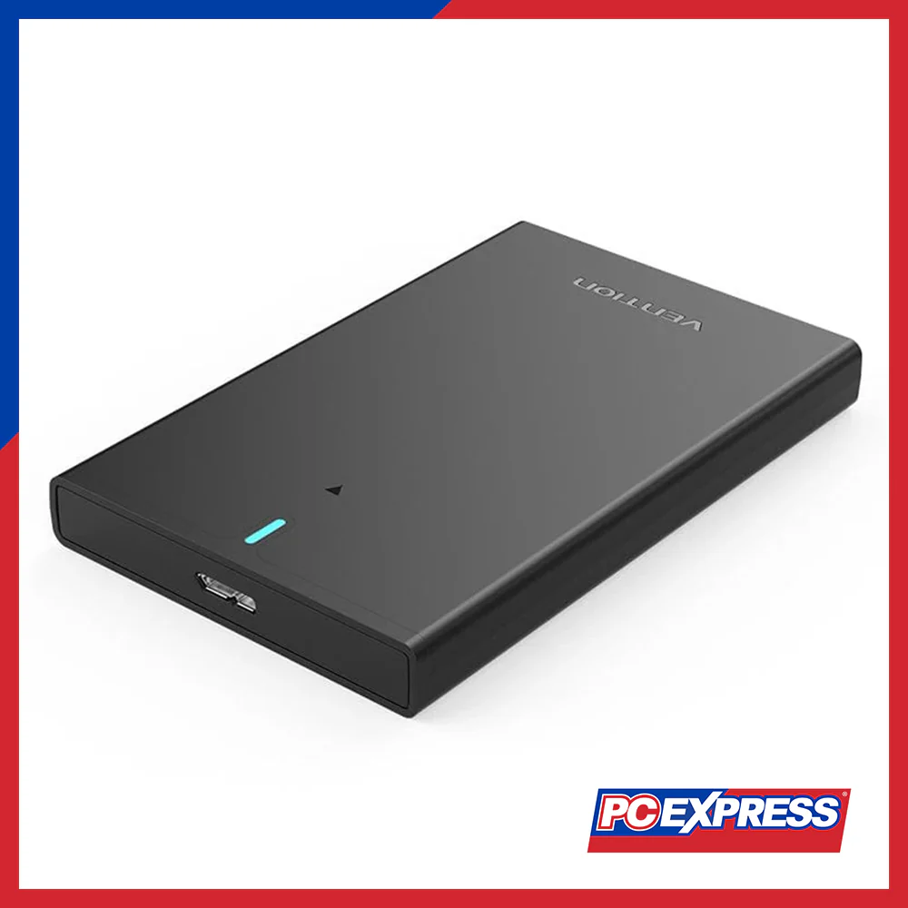 VENTION 2.5" SATA Hard Drive Enclosure (USB 3.0 Micro-B) (KPAB0) - Black
