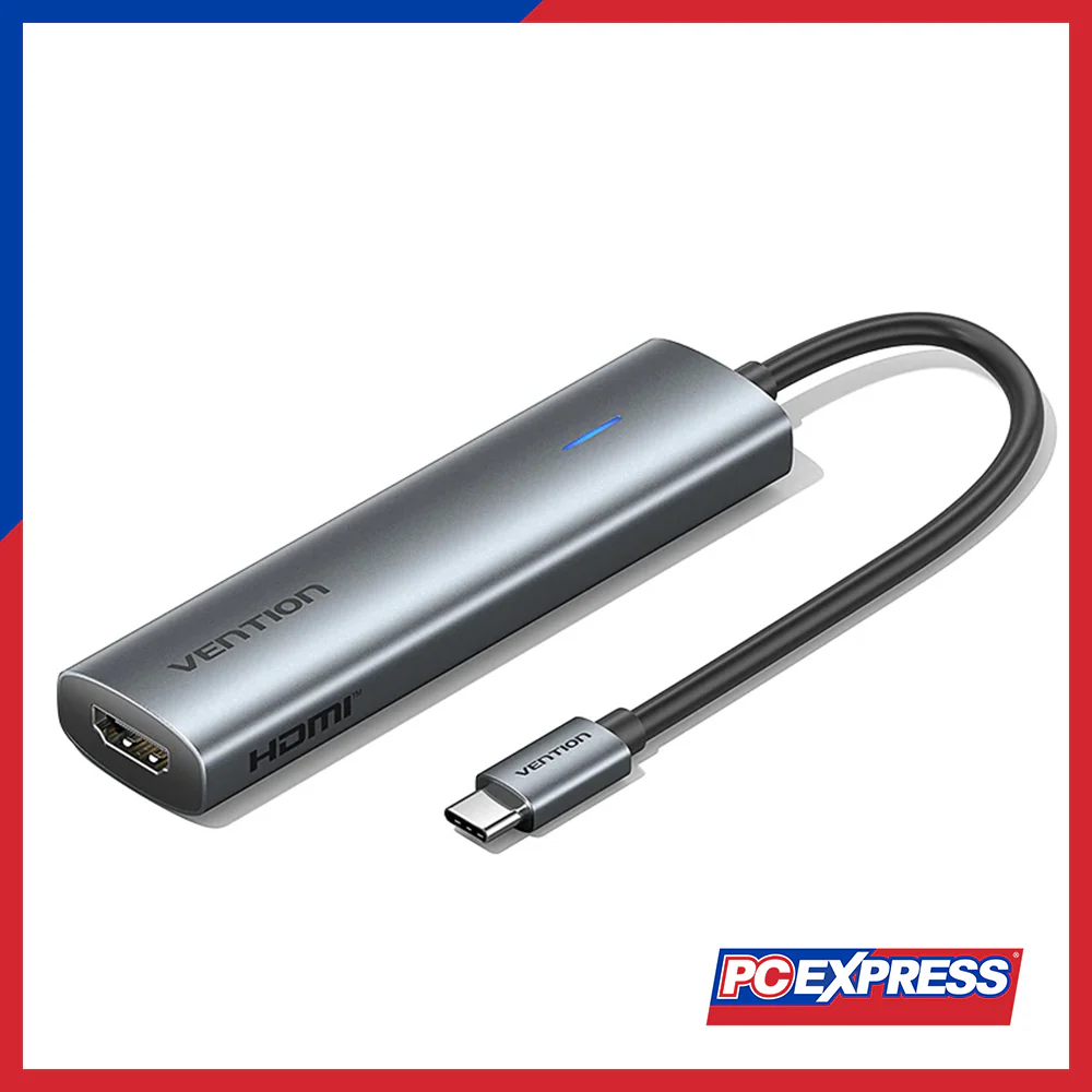 VENTION USB-C to HDMI™/USB 3.0*3/PD Docking Station 0.15M (TGGHB) Aluminum Alloy Type - Gray