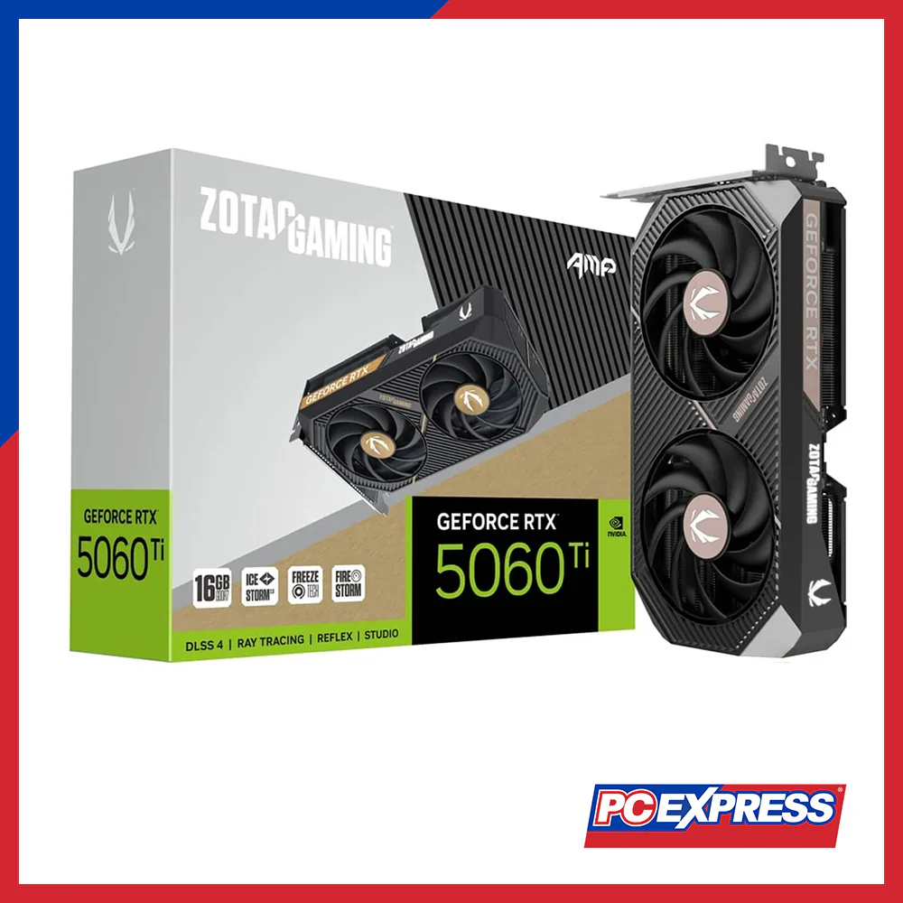 ZOTAC Gaming GeForce RTX™ 5060 Ti AMP (ZT-B50620F-10M) 16GB GDDR7 128-bit Graphics Card
